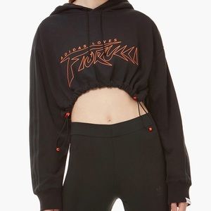 Adidas x Fiorucci Cropped Hoodie